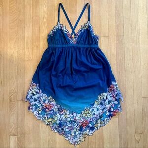 Catherine Malandrino - Floral Embroidered Layered Mid-Length Dress